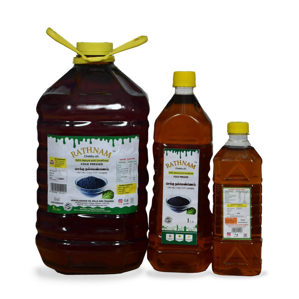Rathnam Cold Pressed Sesame Oil – Chekku Oil